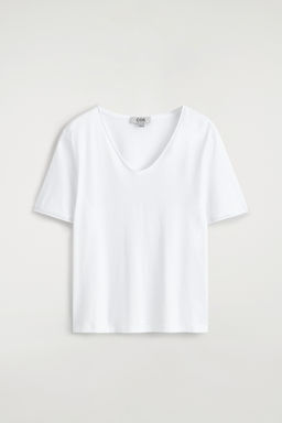 CAMISETA ALGOD?N LIGERO CUELLO EN U - H&m фото 2