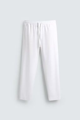 PANTAL?N CINTURA JOGGER CONFORT / Blanco - Zara фото 7