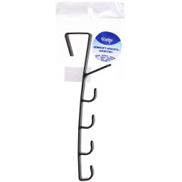 Цена за 12 шт. Вешалка надверная на 6 крючков "ПЕРФЕКТХАУС", цвет черный, 27см ( Селфи)