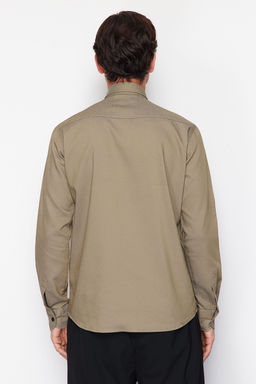 Haki Regular Fit C?tc?tl? Denim Kot Gomlek TMNSS24GO00081