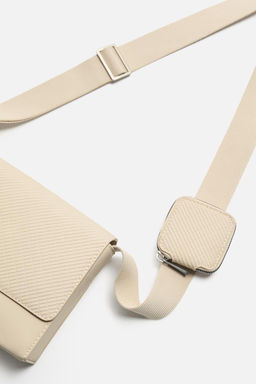 RUBBERISED TEXTURED CROSSBODY BAG - Zara фото 11
