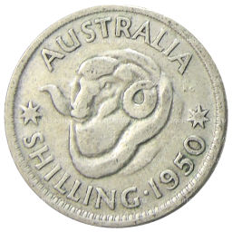 1 шиллинг 1950 года Австралия