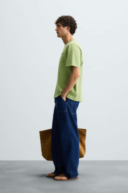 WASHED T-SHIRT WITH POCKET - Zara фото 12