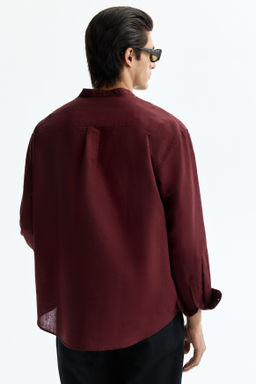 Camisa en mezcla de lino Relaxed Fit - H&m фото 7