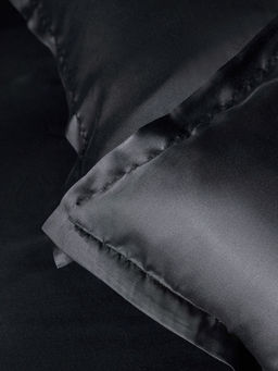 Наволочка SL Home Tencel, 50×70+3 см, тенсель, эвкалиптовое волокно 100%, чёрная