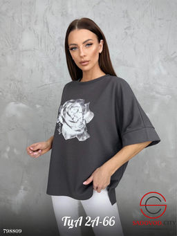 Футболка женская с рисунком розы - Bruno фото 7