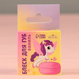 Цена за 2 шт. Блеск макарун в коробочке Сказочный Единорог, 10 г, аромат ванили - Выбражулька фото 3