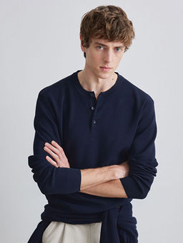 Bisiklet Yaka Erkek Triko Kazak