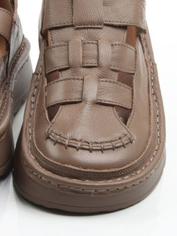 06-2192-5 DK. BEIGE Туфли женские (натуральная кожа)