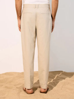 Брюки прямого фита из смесового льна ZR2605042113-36 / Zarina