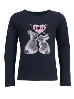 Лонгслив Апрель хлопок темно-синий  фото 3