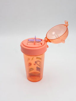 Тамблер с наклейками Funny bear, red (420 мл)