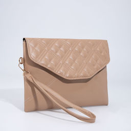 Сумка-клатч на молнии, цвет бежевый - Simaland фото 3