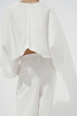 ASYMMETRIC CAPE KIMONO - Zara фото 4