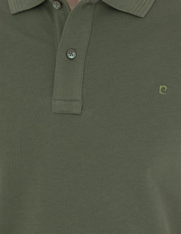 Haki Slim Fit Basic Ti__rt - Pierre cardin фото 7