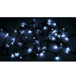 Электрогирлянда светодиодная в катушке 5м., 50 ламп, цвет: белый