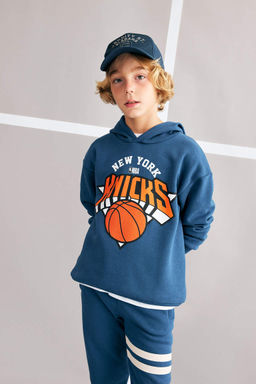 Толстовка оверсайз с капюшоном NBA New York Knicks для мальчиков
