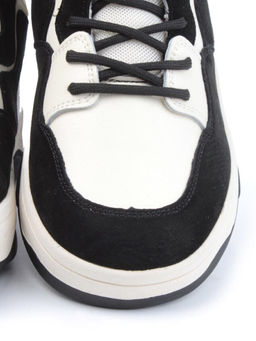 05-P100-1Z BLACK/LT. BEIGE Кроссовки женские зимние (натуральная кожа, шерсть)