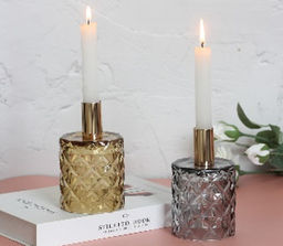 Подсвечник "Грани" 7,8*13 см, Сапфир