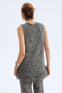 Top de punto con flecos - H&m фото 7