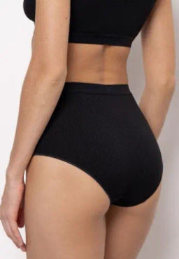 ALMANDO MELADO Трусы женские База "MAXI SLIP" Цвет:черный