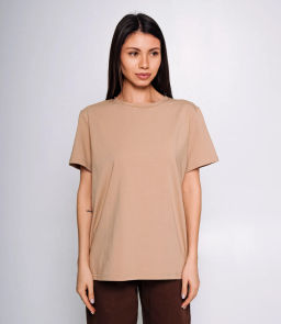 Футболка #1S600, мускатный орех