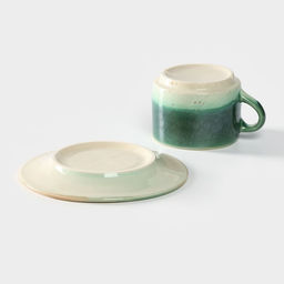 Чайная пара Erboso reattivo: чашка 200 мл с блюдцем d=15.5 см