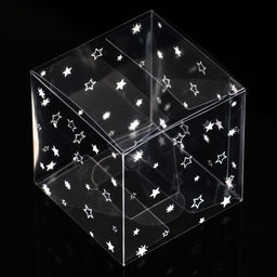 Цена за 5 шт. Складная коробка из PVC Звездопад, 7 х 7 х 7 см - UPAK LAND фото 2