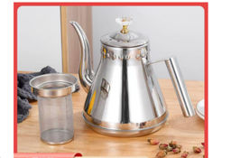Чайник заварочный 2 л с ситечком мметалл / FS-156 /уп 48/