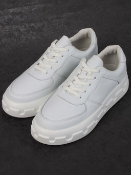 05-PDXL102-1 WHITE Кроссовки женские (натуральная кожа)
