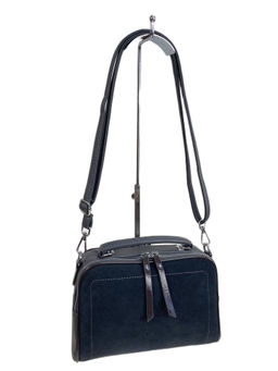 Женская сумка из искусственной кожи и замши, цвет серый