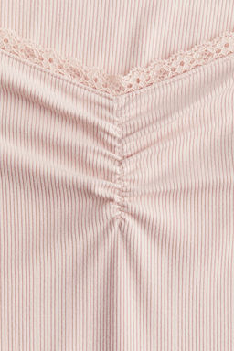 Top de canale con ribete de encaje - H&m фото 6