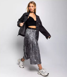 Юбка #КТ8153, серый