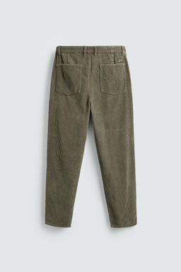 CARROT FIT CORDUROY TROUSERS - Zara фото 7