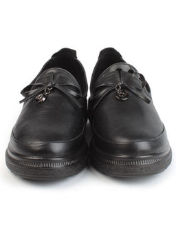 03-5318 BLACK Полуботинки женские (натуральная кожа)