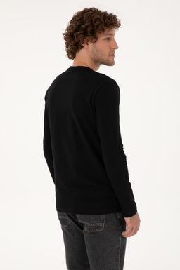 Erkek Siyah Basic Sweatshirt Sepette S_rpriz _ndirim - U.s. polo assn фото 5