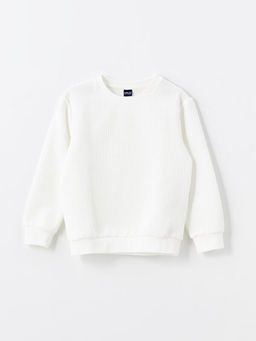 Bisiklet Yaka Uzun Kollu Erkek ?ocuk Sweatshirt