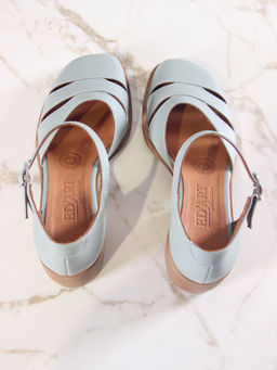 Босоножки 5032.23663be.Авокадо лион +коричневый - Edart фото 3