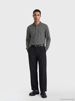 Polo Yaka ?izgili Erkek Ti??rt