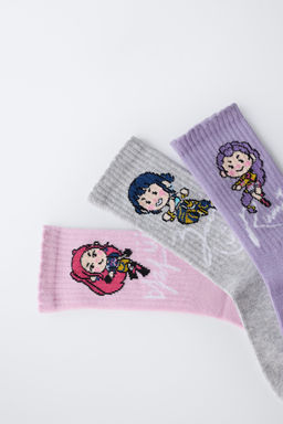 PACK TRES CALCETINES MEDIO KPOP DEMON HUNTERS NETFLIX  / Malva - Zara фото 6