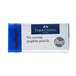 Цена за 24 шт. Ластик Faber-Castell синтетика Dust-Free 45х20х13, для графитных карандашей, синий