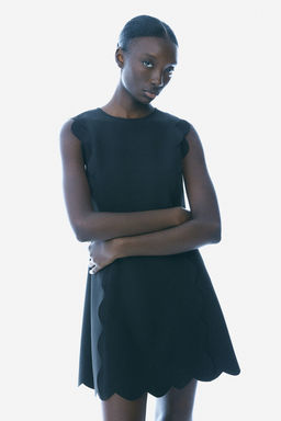 Scalloped twill dress - H&m фото 2