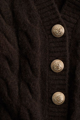 Cardigan en punto trenzado - H&m фото 5