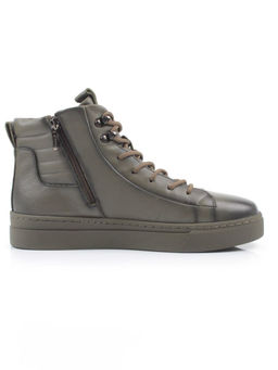 05-X30302A-70 KHAKI Ботинки демисезонные мужские (натуральная кожа,байка)