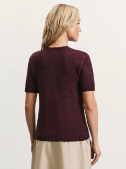 Вязаный кардиган с коротким рукавом / Zarina  фото 5