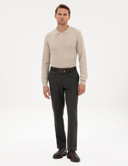 Haki Slim Fit Kuma_ Pantolon