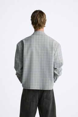 OVERSIZE FIT CHECK BLAZER - Zara фото 11