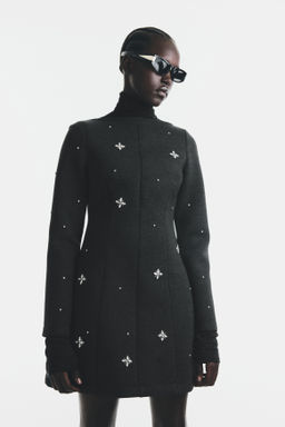 Vestido efecto neopreno con strass - H&m фото 2