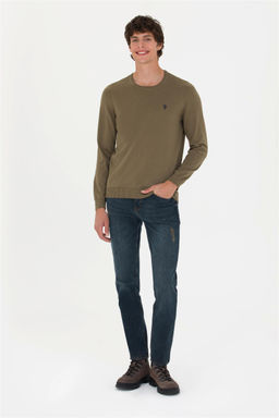 U. S. Polo Assn Мужской базовый свитер цвета хаки - U.s. polo assn фото 11