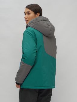 Горнолыжный костюм женский большого размера темно-зеленого цвета 02278TZ - Chunmai фото 5